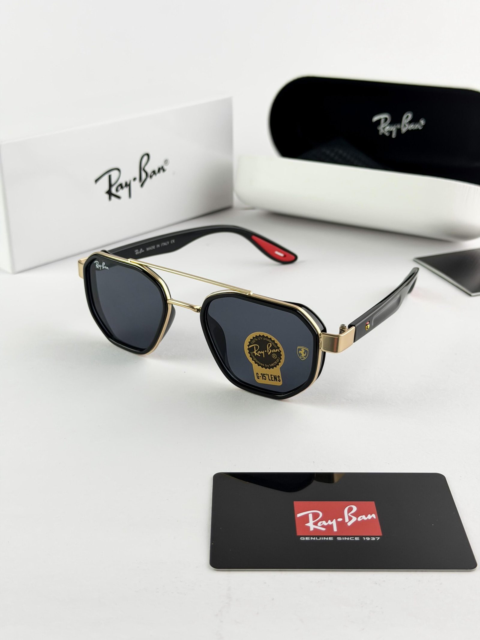 Rayban gold black 3160