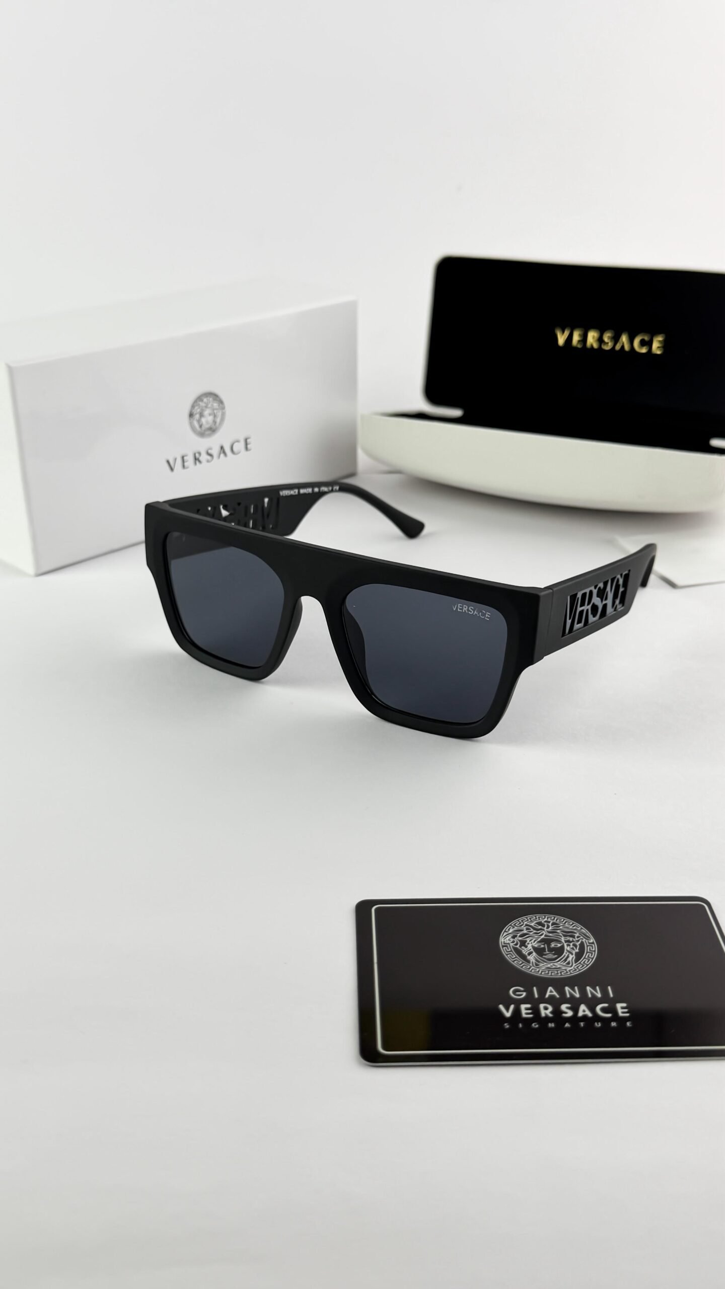 VERSACE black gray side 4430