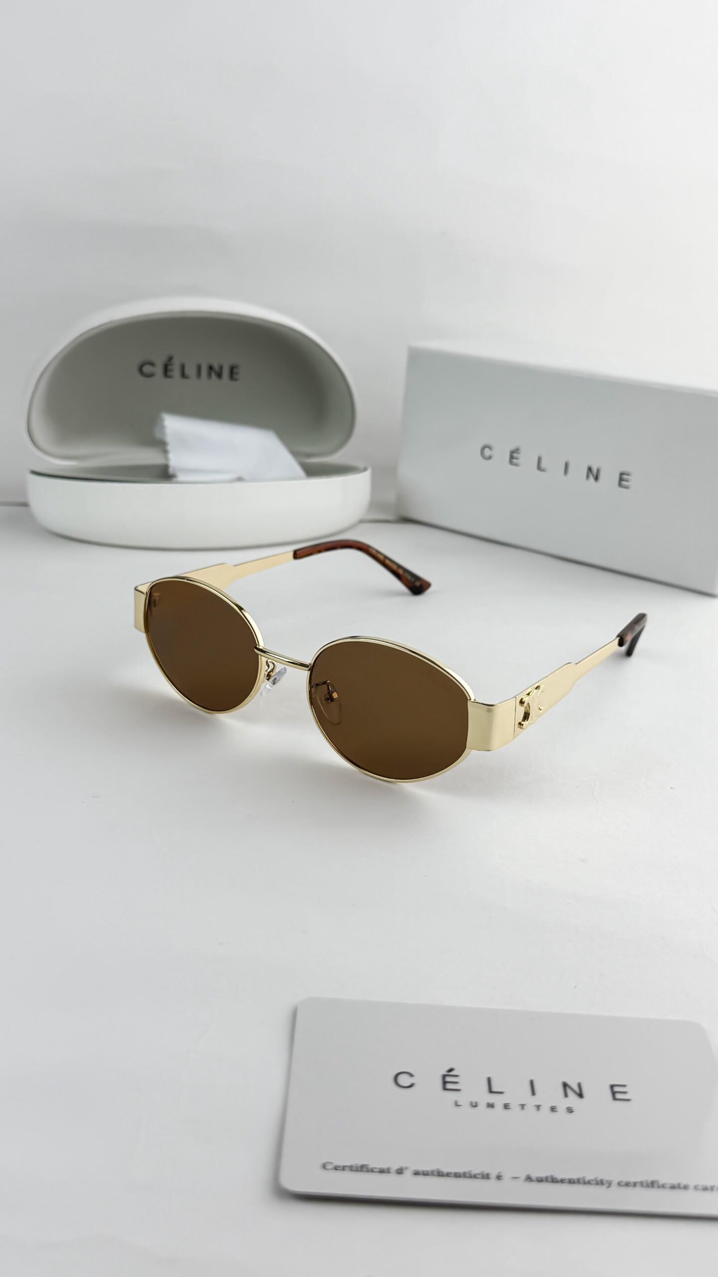 CELINE GOLD BROWN 1006